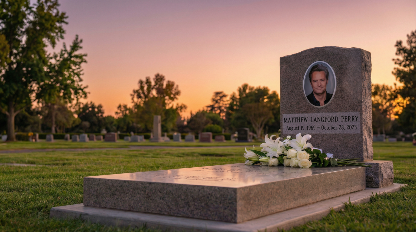 Tombstone without visitor