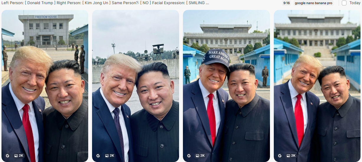 Leaning their Heads Together — AI generated result